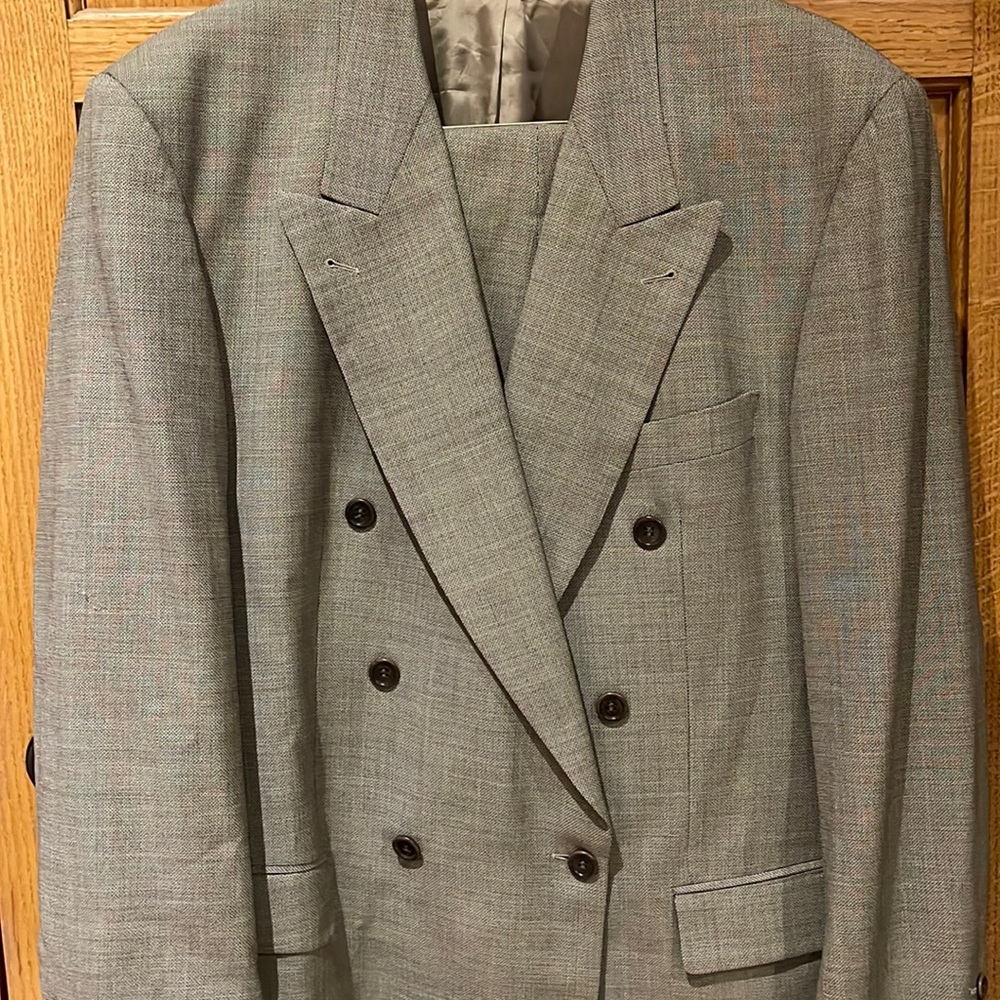 Hugo Boss 1881 Cerruti suit, woven in Italy